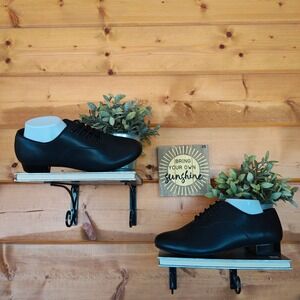 Very Fine Dance Shoes C Series C2503 Black Leather Heel Ballroom Dance Shoe 9.5